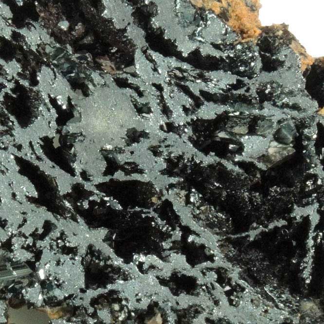 Hematite (sawn slab of specular hematite) from west of Swansea, near Planet Peak, La Paz County, Arizona