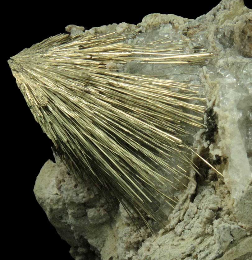 Millerite from Estabrook Park, Milwaukee, Milwaukee County, Wisconsin