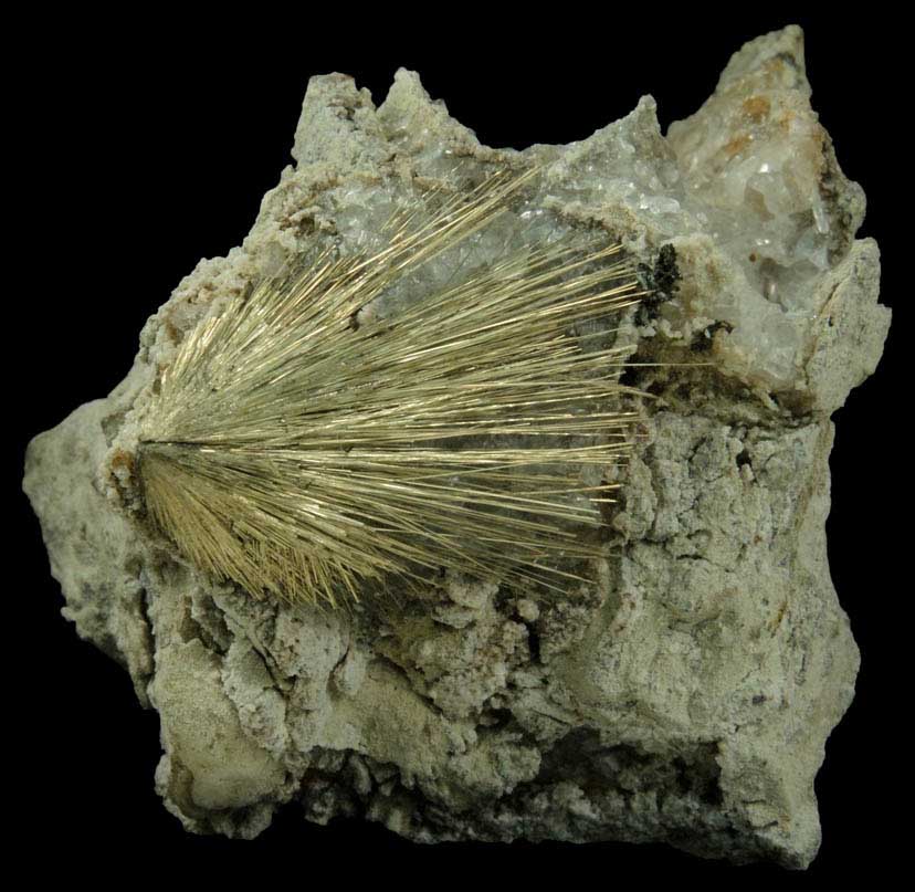 Millerite from Estabrook Park, Milwaukee, Milwaukee County, Wisconsin