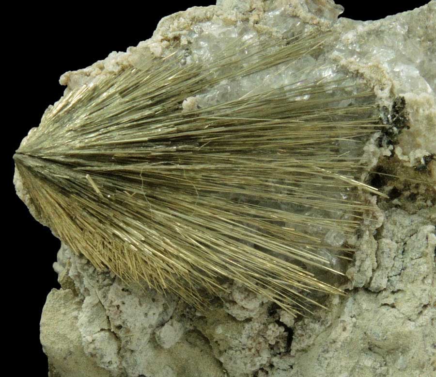 Millerite from Estabrook Park, Milwaukee, Milwaukee County, Wisconsin