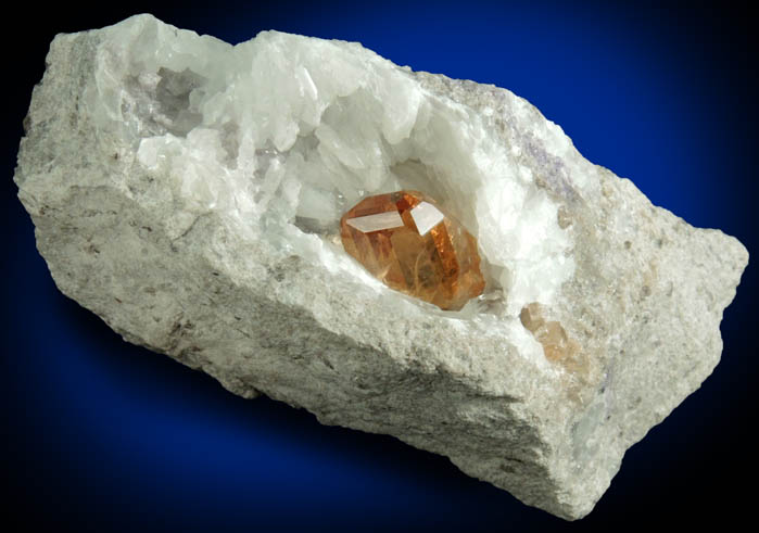 Topaz on rhyolite from Cubical #2 Claim, Topaz Mountain, Thomas Range, Juab County, Utah