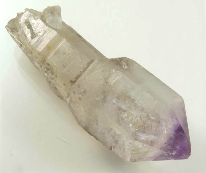 Quartz var. Smoky-Amethyst Scepter from Crystal Park, 73 km southwest of Butte, Beaverhead County, Montana