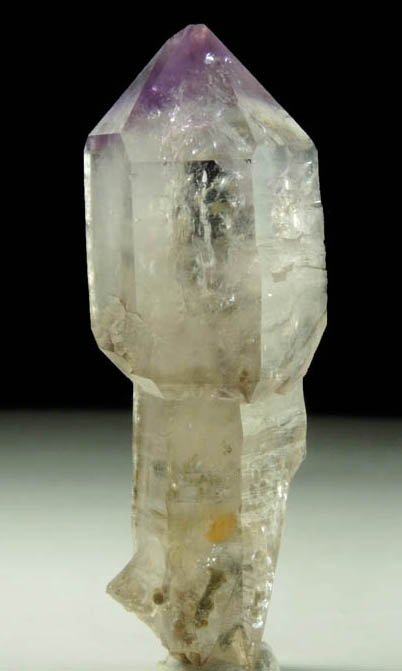 Quartz var. Smoky-Amethyst Scepter from Crystal Park, 73 km southwest of Butte, Beaverhead County, Montana