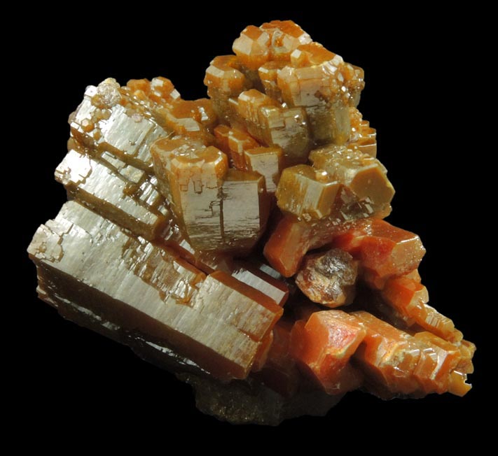 Vanadinite with Calcite from San Carlos Mine, Manuel Benavides, Chihuahua, Mexico