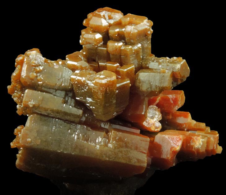 Vanadinite with Calcite from San Carlos Mine, Manuel Benavides, Chihuahua, Mexico