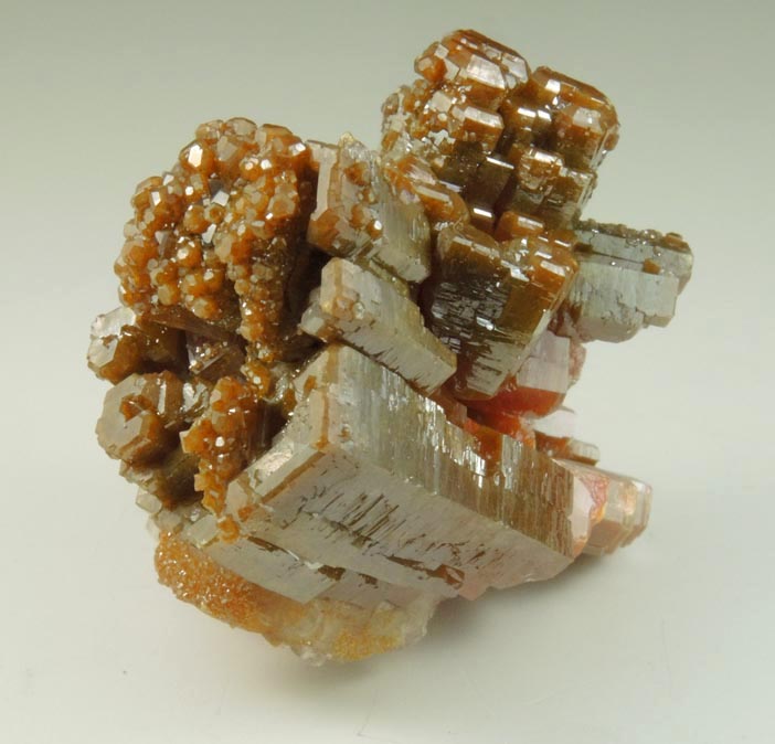 Vanadinite with Calcite from San Carlos Mine, Manuel Benavides, Chihuahua, Mexico