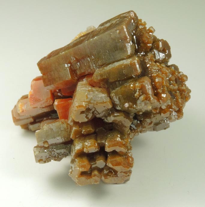 Vanadinite with Calcite from San Carlos Mine, Manuel Benavides, Chihuahua, Mexico