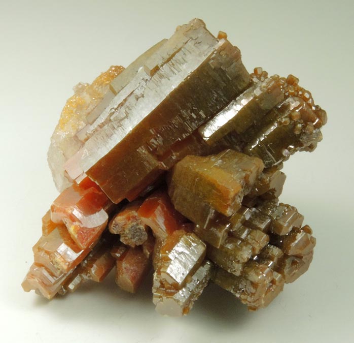 Vanadinite with Calcite from San Carlos Mine, Manuel Benavides, Chihuahua, Mexico