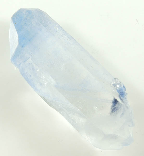 Quartz with Dumortierite inclusions from Vaca Morta Mine, Boquira, 20 km NW of Macabas, Bahia, Brazil