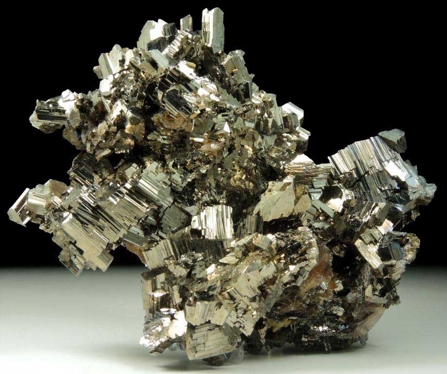 Arsenopyrite, Dravite-Schorl Tourmaline, Muscovite from Panasqueira Mine, Barroca Grande, 21 km. west of Fundao, Castelo Branco, Portugal