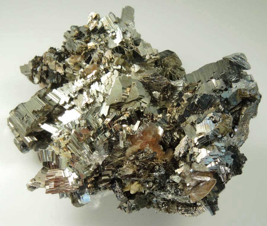 Arsenopyrite, Dravite-Schorl Tourmaline, Muscovite from Panasqueira Mine, Barroca Grande, 21 km. west of Fundao, Castelo Branco, Portugal