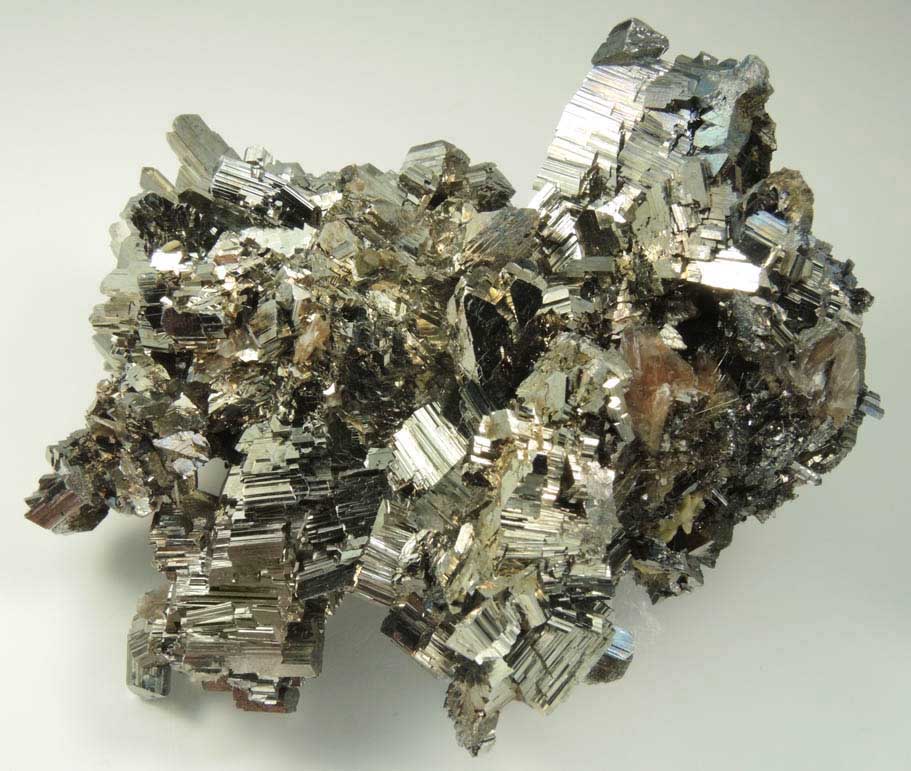 Arsenopyrite, Dravite-Schorl Tourmaline, Muscovite from Panasqueira Mine, Barroca Grande, 21 km. west of Fundao, Castelo Branco, Portugal