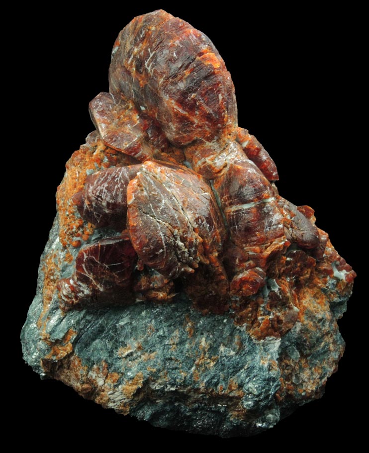 Chondrodite on Clinochlore from Tilly Foster Iron Mine, near Brewster, Putnam County, New York