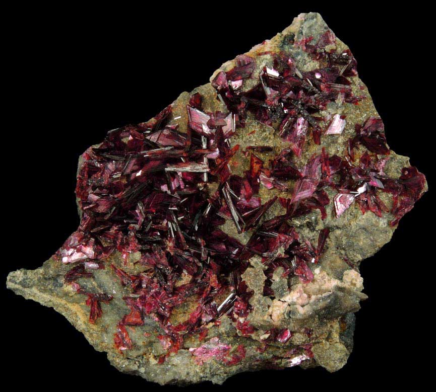 Erythrite from Bou Azzer District, Anti-Atlas Mountains, Tazenakht, Ouarzazate, Morocco (Type Locality for Erythrite)