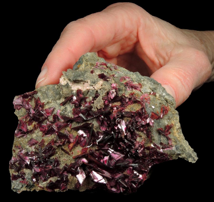 Erythrite from Bou Azzer District, Anti-Atlas Mountains, Tazenakht, Ouarzazate, Morocco (Type Locality for Erythrite)