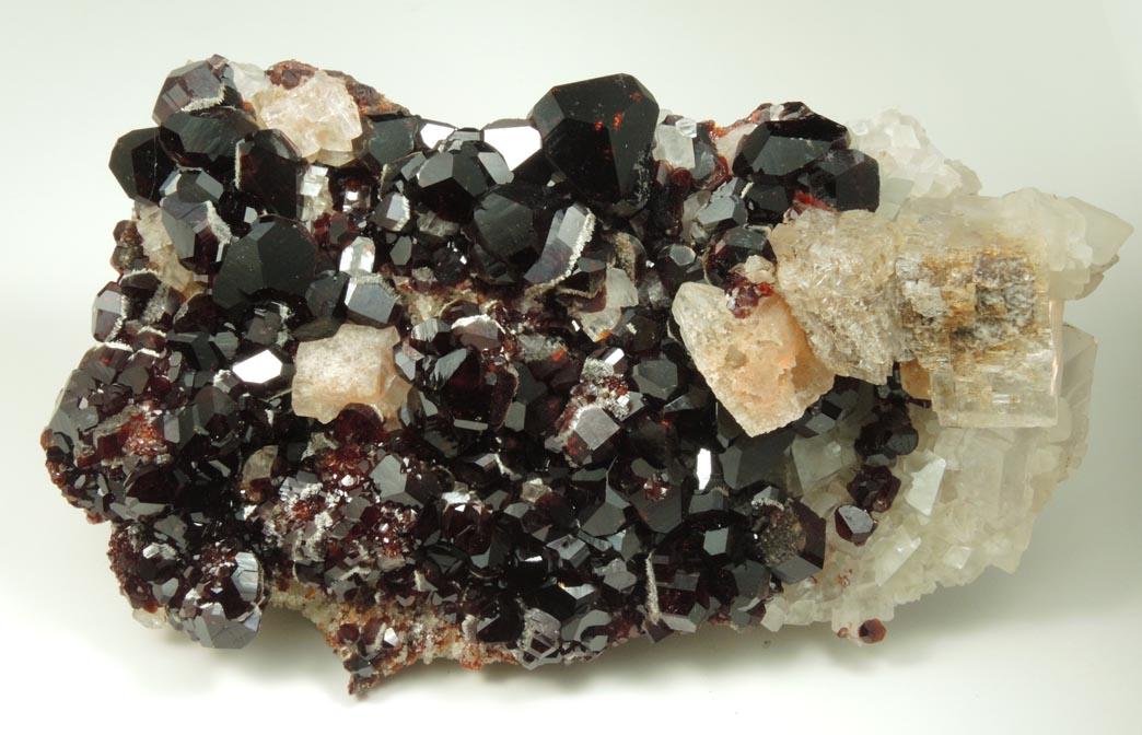 Uvite Tourmaline with Magnesite from Pedra Preta Mine, Serra das guas, Brumado District, Bahia, Brazil