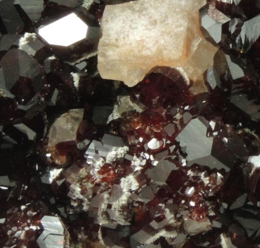 Uvite Tourmaline with Magnesite from Pedra Preta Mine, Serra das guas, Brumado District, Bahia, Brazil