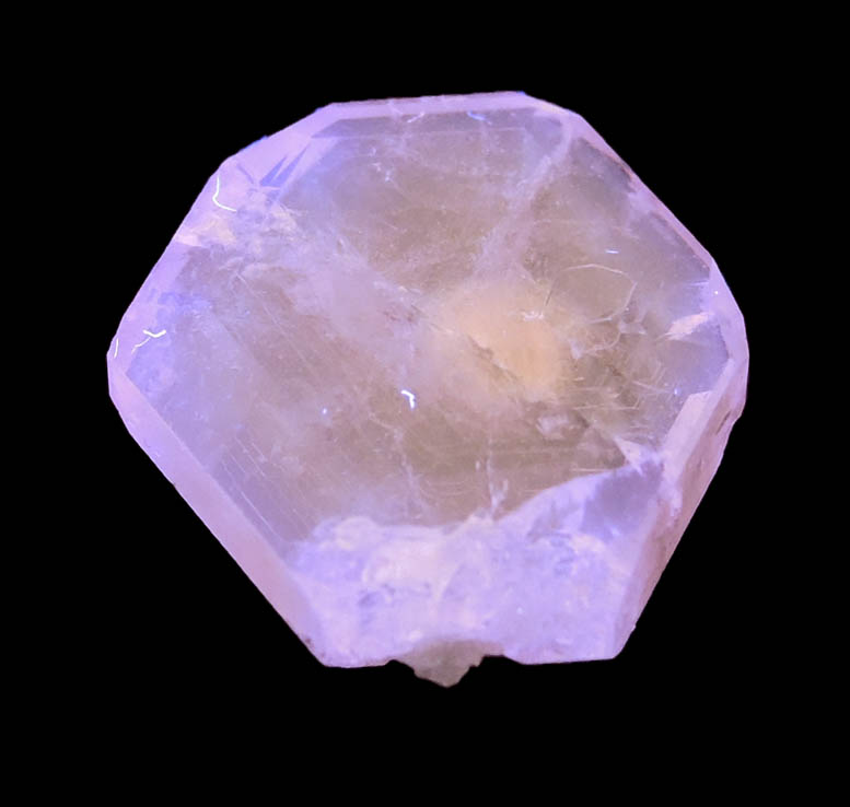Photo below under longwave ultraviolet illumination of Fluorapatite from Conselheiro Pena District, Minas Gerais, Brazil Fluorapatite from Conselheiro Pena District, Minas Gerais, Brazil