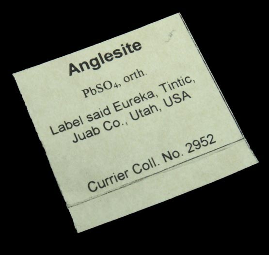 Anglesite from Eureka, Tintic District, Juab County, Utah