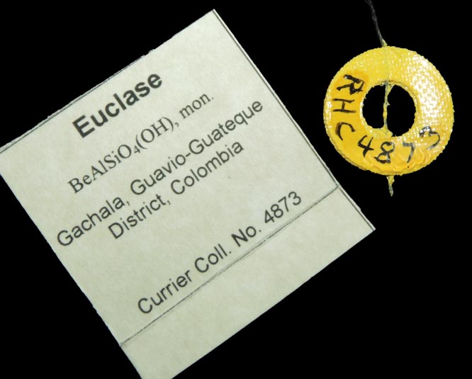 Euclase from Gachalá, Guavió-Guateque Mining District, Colombia