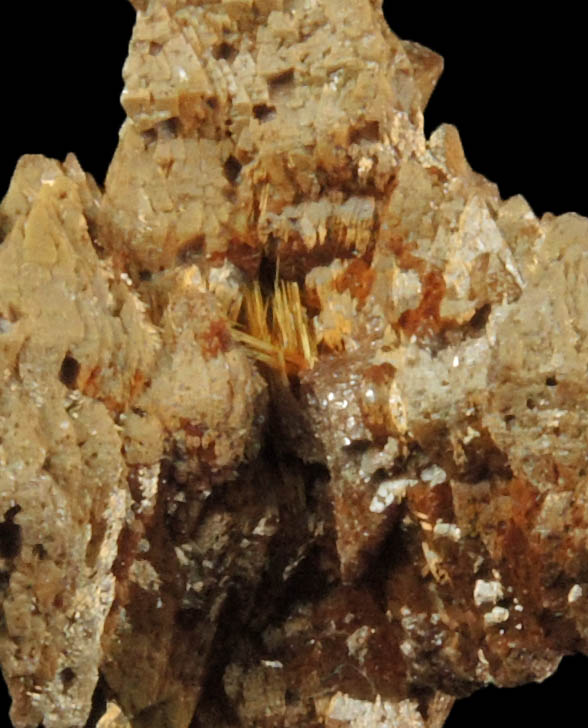 Rutile on Anatase from Cuiab District, Minas Gerais, Brazil