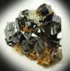 Cassiterite on Siderite and Quartz from San Antonio Mine, Viloco, Loayza Province, La Paz, Bolivia