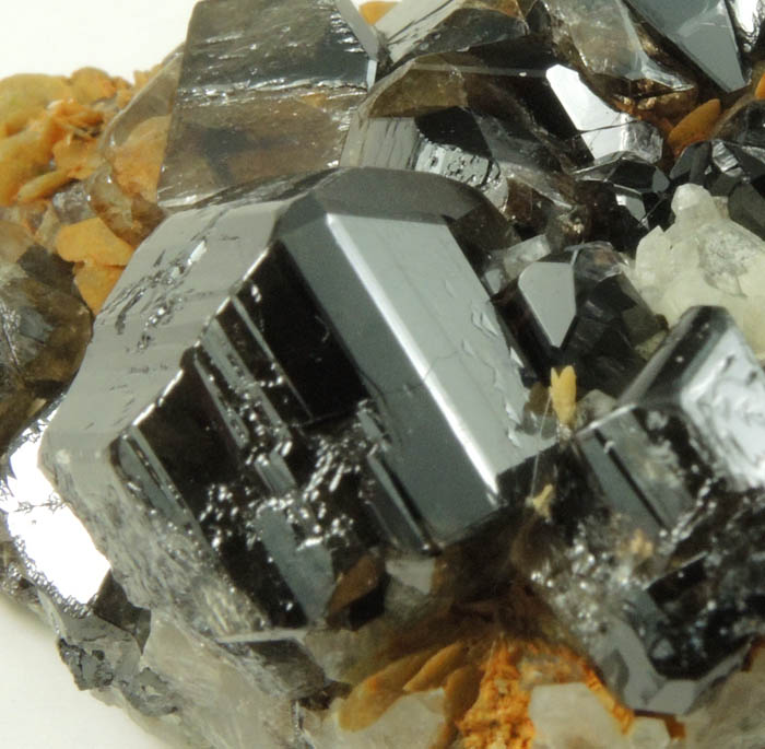 Cassiterite on Siderite and Quartz from San Antonio Mine, Viloco, Loayza Province, La Paz, Bolivia