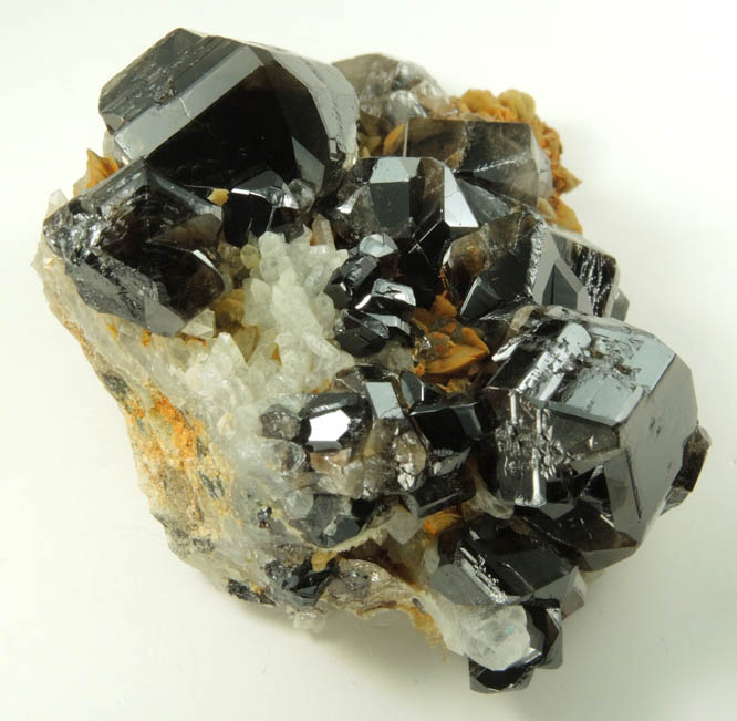 Cassiterite on Siderite and Quartz from San Antonio Mine, Viloco, Loayza Province, La Paz, Bolivia