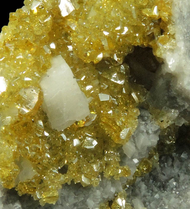 Sphalerite on Dolomite from Lisheen Mine, Panel 18, Moyne, County Tipperary, Ireland