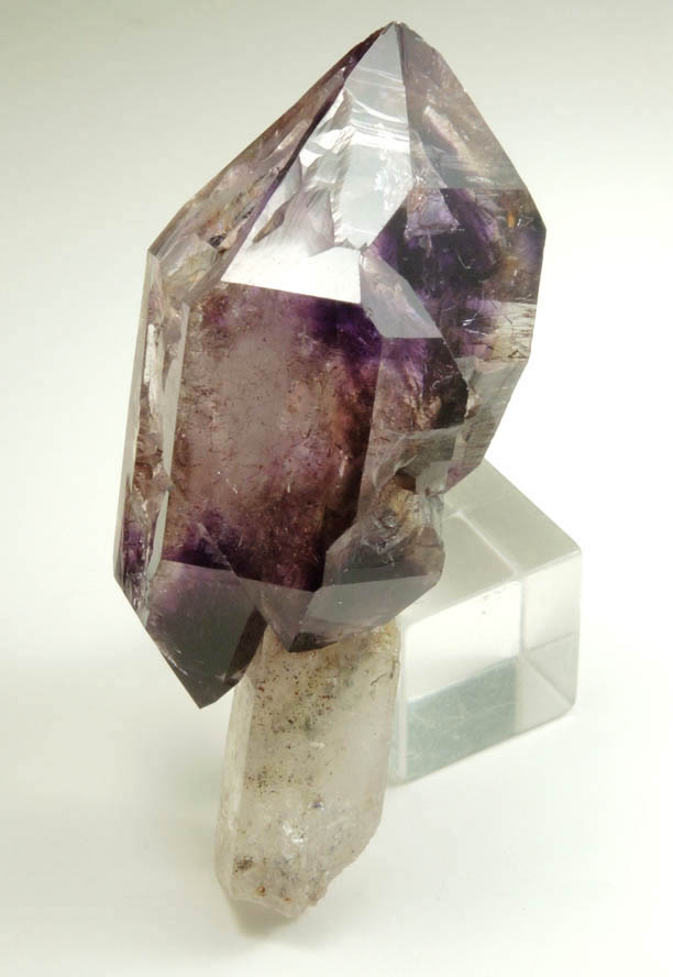 Quartz var. Smoky-Amethyst Scepter from Chibukul Mine, Chiredzi District, Masvingo, Zimbabwe