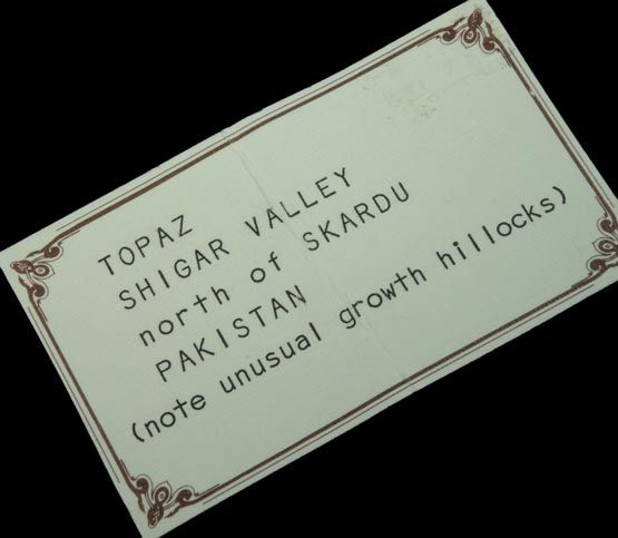 Topaz (gem grade) from Shigar Valley, Skardu District, Gilgit-Baltistan, Pakistan