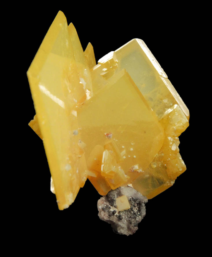 Wulfenite from Mina La Morita, Ascensin, Chihuahua, Mexico