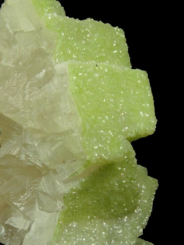 Calcite with Duftite from Tsumeb Mine, Otavi-Bergland District, Oshikoto, Namibia (Type Locality for Duftite)