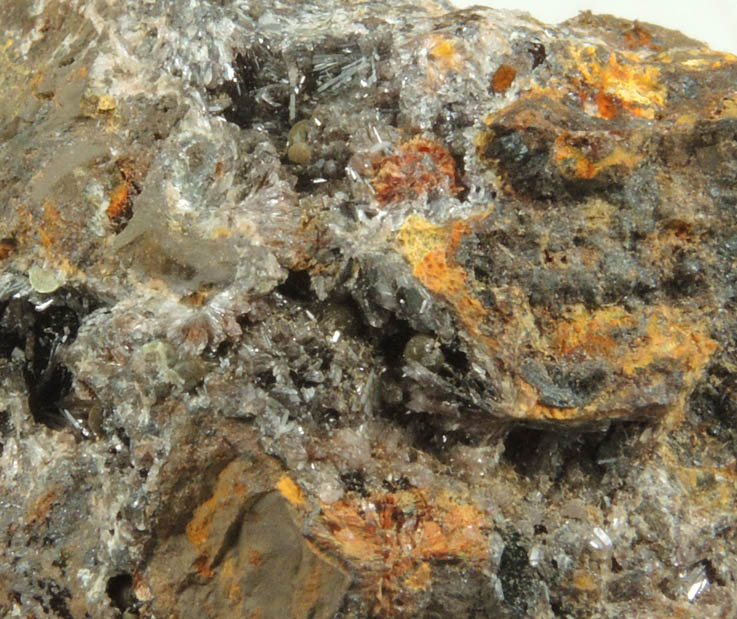 Strengite, Cacoxenite, Dufrenite-Kidwellite, Eleonorite, Goethite-Hematite from Indian Mountain, Cherokee County, Alabama