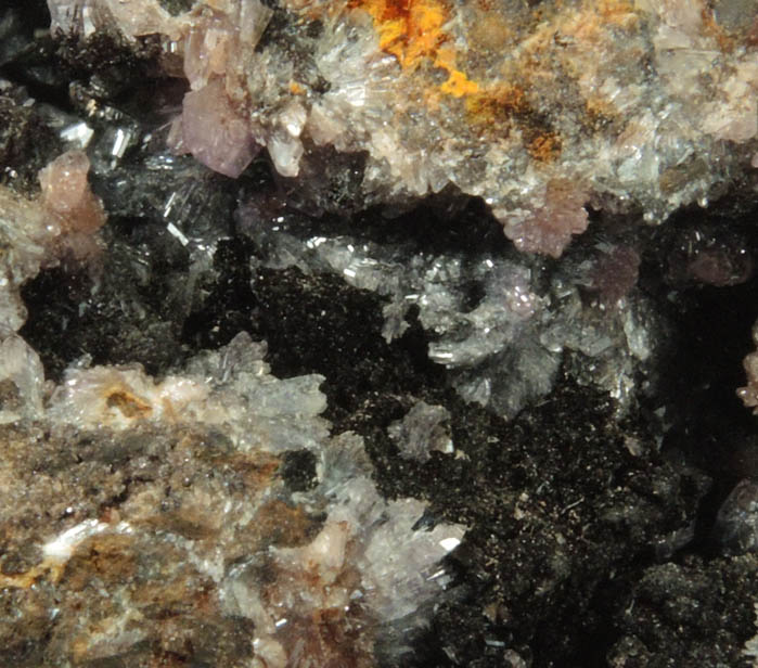 Strengite, Cacoxenite, Dufrenite-Kidwellite, Goethite-Hematite from Indian Mountain, Cherokee County, Alabama