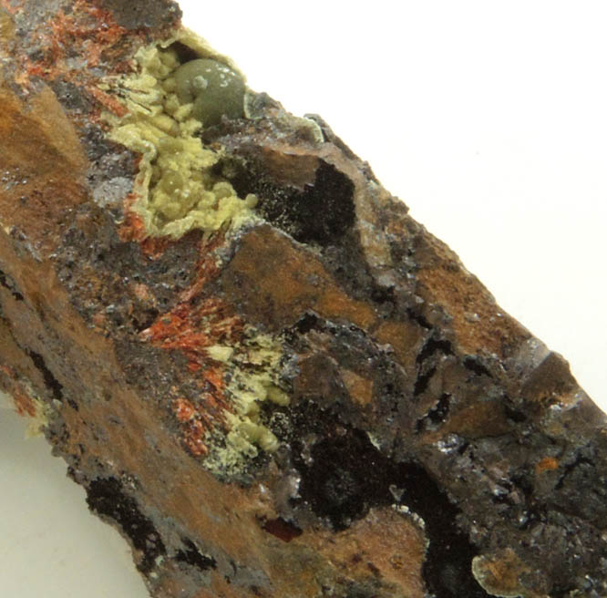 Dufrenite-Kidwellite, Eleonorite, Goethite-Hematite from Indian Mountain, Cherokee County, Alabama