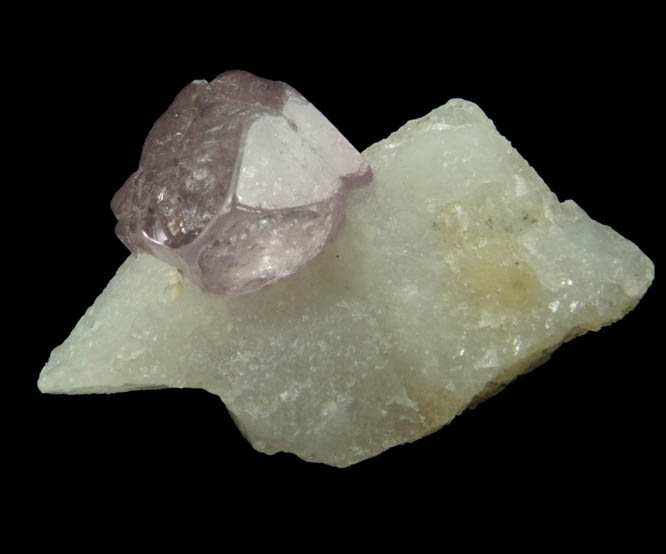 Spinel in marble (lavender) from Mogok District, 115 km NNE of Mandalay, Mandalay Division, Myanmar (Burma)