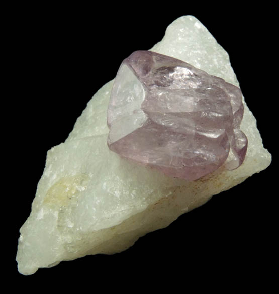 Spinel in marble (lavender) from Mogok District, 115 km NNE of Mandalay, Mandalay Division, Myanmar (Burma)