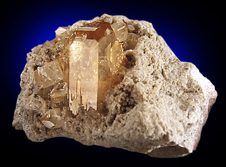 Topaz in Rhyolite from Thomas Range, Juab County, Utah