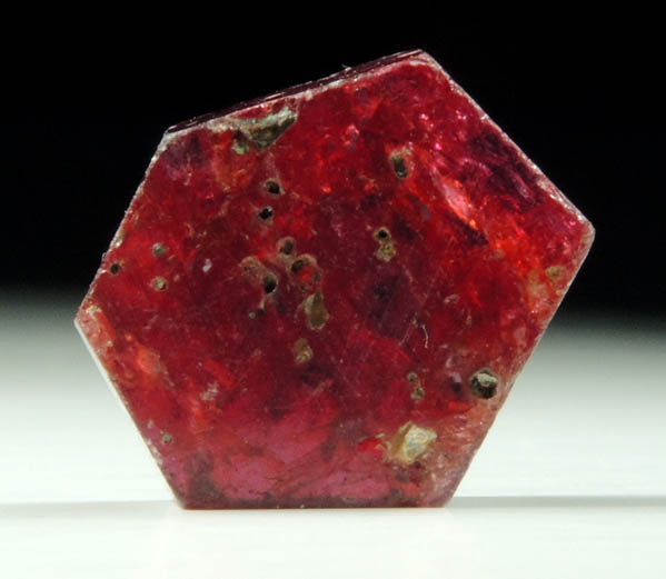 Corundum var. Ruby  (polished) from Winza, Mpwapwa District, Dodoma, Tanzania