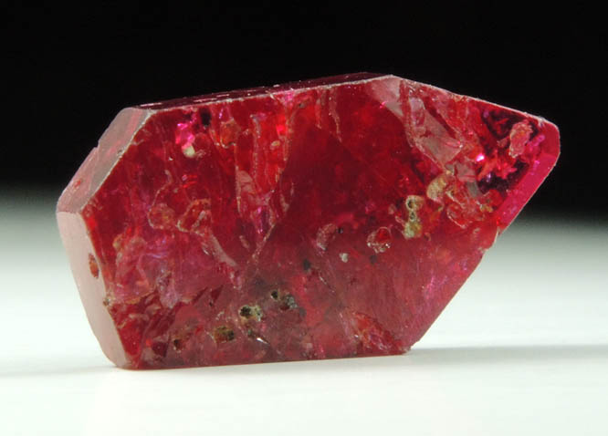 Corundum var. Ruby  (polished) from Winza, Mpwapwa District, Dodoma, Tanzania
