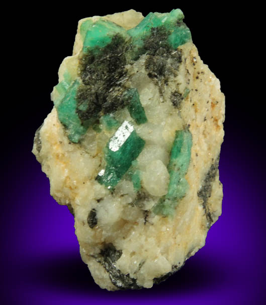 Beryl var. Emerald from Muzo Mine, Guavi-Guateque District, Boyac Department, Colombia