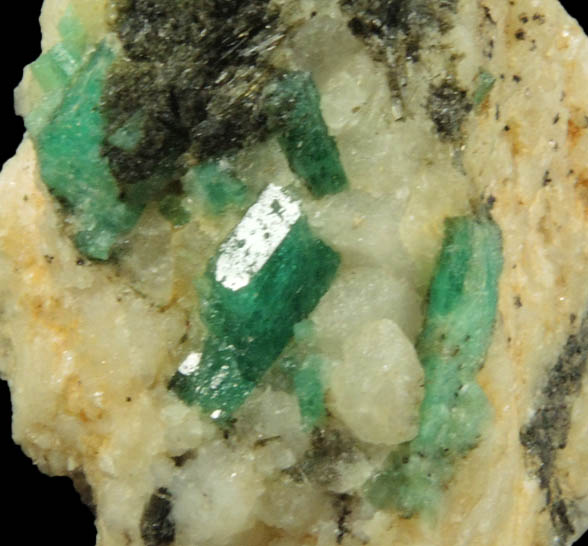 Beryl var. Emerald from Muzo Mine, Guavi-Guateque District, Boyac Department, Colombia