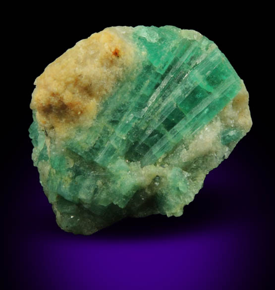 Beryl var. Emerald from Herat-Panjsher Fault, southeastern slope of the Panjshir River, Buzmal-Khenj area, Panjshir Province, Afghanistan