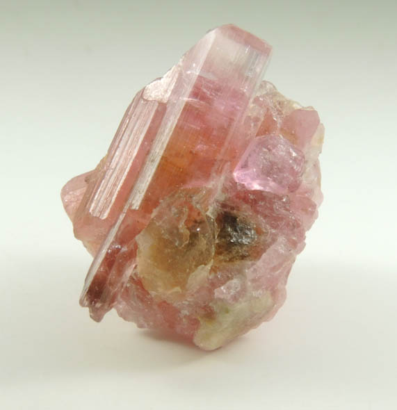 Elbaite var. Rubellite Tourmaline from Mogok District, 115 km NNE of Mandalay, Mandalay Division, Myanmar (Burma)