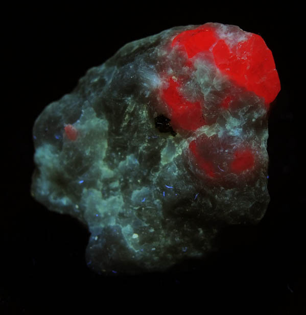 Corundum var. Ruby in marble with minor Pyrite from Jegdalek, Surobi, Kabul, Afghanistan