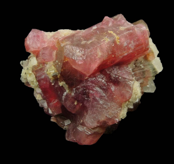 Elbaite var. Rubellite Tourmaline from Mogok District, 115 km NNE of Mandalay, Mandalay Division, Myanmar (Burma)