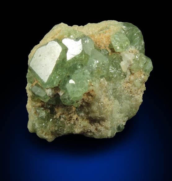 Andradite var. Demantoid Garnet from Antetezambato, Ambanja, Antsiranana Province, Madagascar