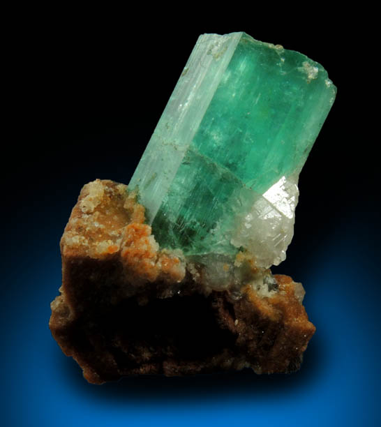 Beryl var. Emerald from Herat-Panjsher Fault, southeastern slope of the Panjshir River, Buzmal-Khenj area, Panjshir Province, Afghanistan