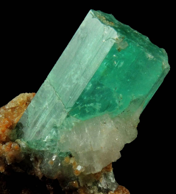 Beryl var. Emerald from Herat-Panjsher Fault, southeastern slope of the Panjshir River, Buzmal-Khenj area, Panjshir Province, Afghanistan